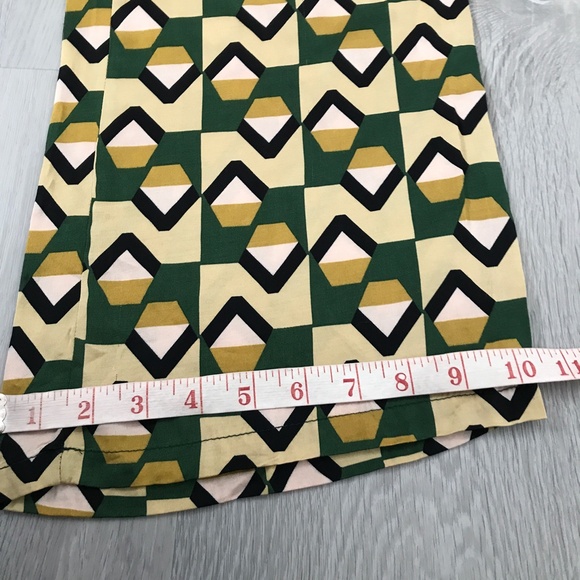 ZARA PALOZZO ALL OVER PRINT SATIN BOOTCUT GEO PANT SMALL - Picture 5 of 10